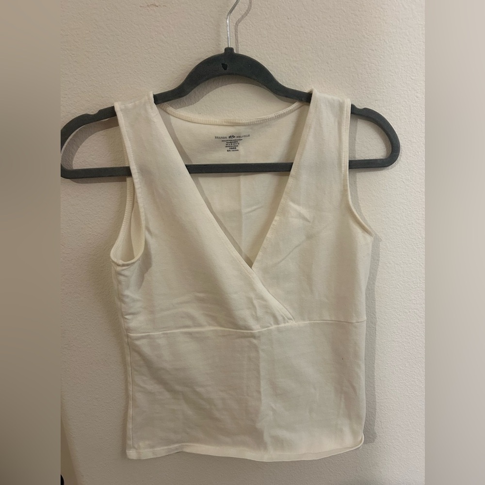 white brandy melville top